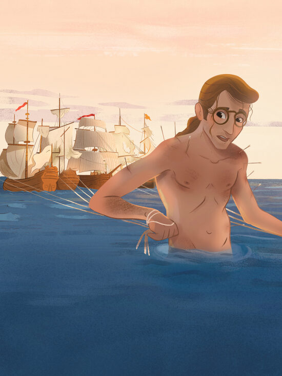 Illustrations du roman Les voyages de Gulliver, Belin éducation