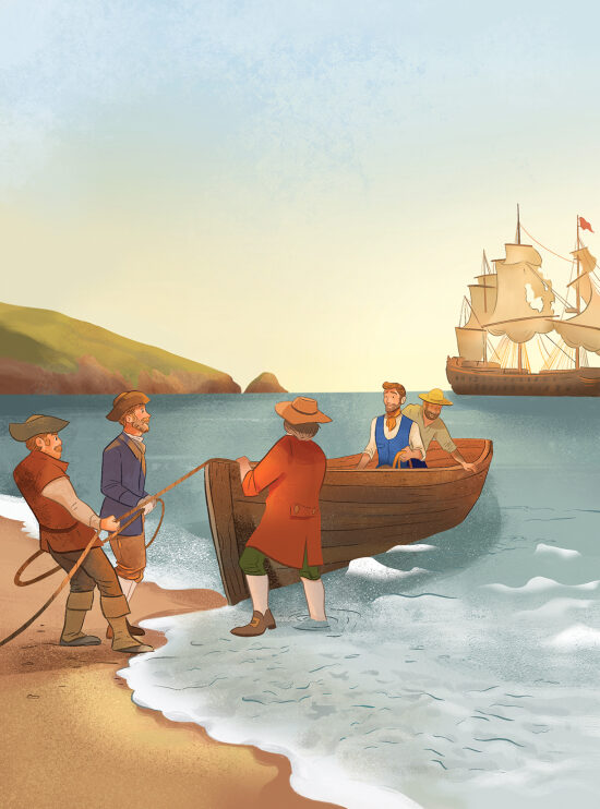 Illustrations du roman Les voyages de Gulliver, Belin éducation