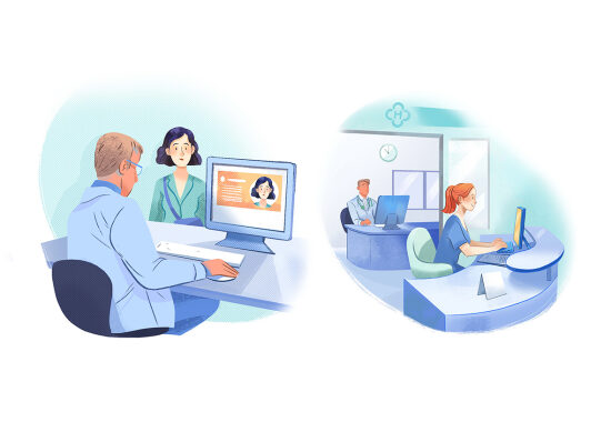 Illustrations pour la plateforme OMNIDOC